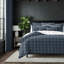 Shay Window Pane Dark Denim Cotton Duvet Cover Set  8 Piece-534178495