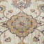Tapis floral tissé à la machine ivoire 2 pi x 3 pi