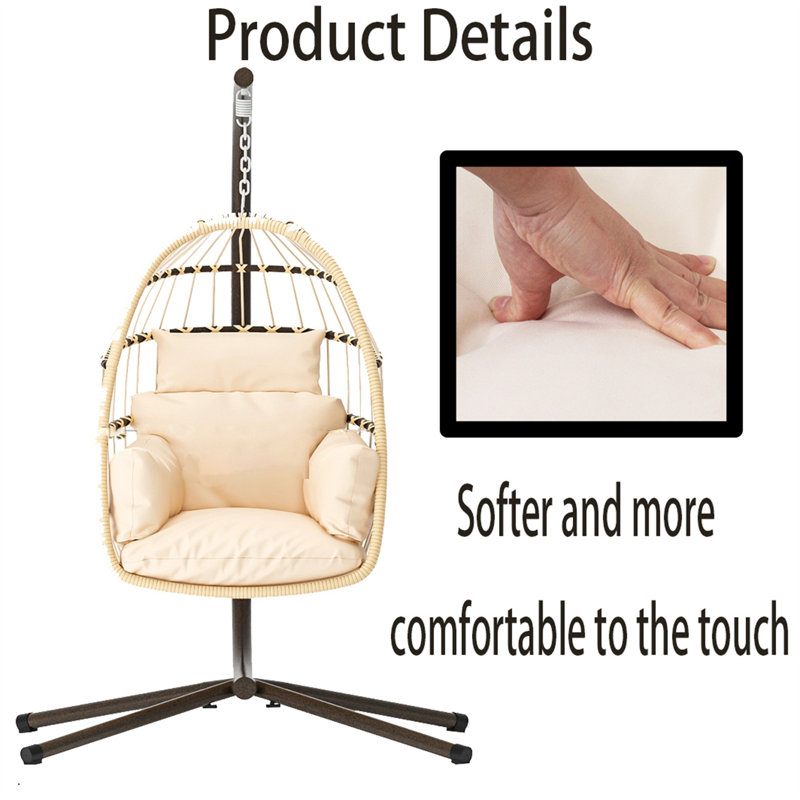 Sofya 1 Person Egg Chair, Beige