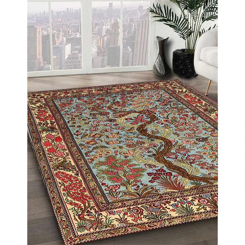 Cevat Floral Indoor Rug, Square 6'