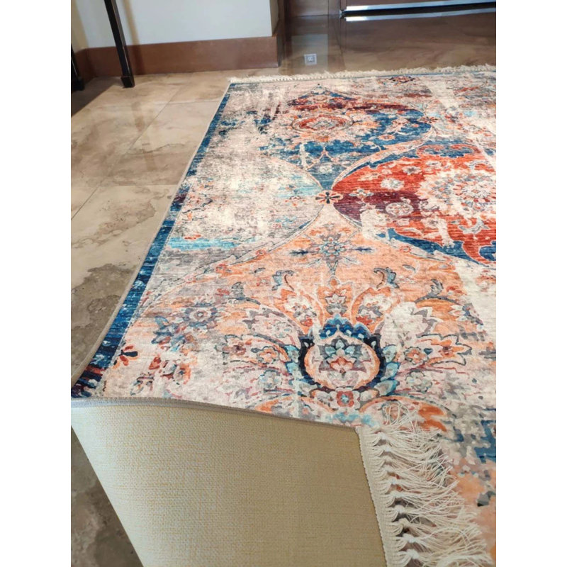 Tapis Maryemma avec envers antidérapant, Rectangle 2 pi 7 po x 5 pi 11 po