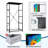 4 Drawer Dresser for Bedroom, Narrow Chest of Drawers, Wooden Top and Study Iron Frame 18"x37.5"-(WxH)