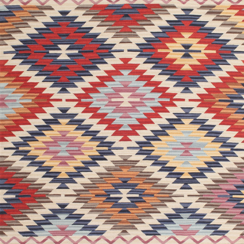 Tapis brun contemporain, Carré 3 pi