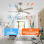Ventilateur de plafond intérieur avec lumière et télécommande-821442986-821442987-821444177