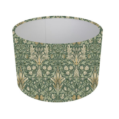 Drum Cotton Lamp Shade ( Screw On ) in Green