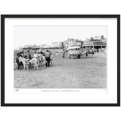 Burnham-on-Sea, the Donkeys C1960 1 Piece Single Picture Frame Wall Art