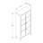 Luna Tall 2-Door Accent Cabinet With Fluted Glass