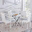 Suchi Round Dining Table with Iron Base-1630886279