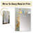 Butterfly Blue And Gold Glam Woman II - Woman Glam Unique Wall Mirror Decor, Glam Large Mirror, Printed Metal Art-233185979