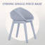 Ensemble de 2 chaises longues modernes en plastique PP toutes saisons-1463463539