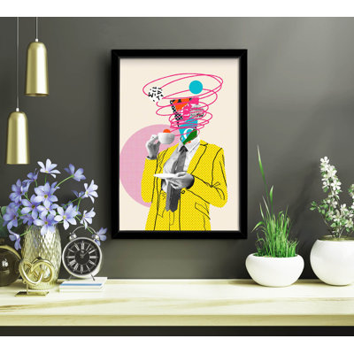 Élégante peinture décorative en panneau de fibres à densité moyenne, 14,9 po x 20,9 po | 100% panneau de fibres à densité moyenne (épaisseur: 0,1 pouce) et cadre 100% bois (épaisseur: 0,9 pouce) | Parfait pour le salon, la chambre à coucher et le bureau, design élégant et durable