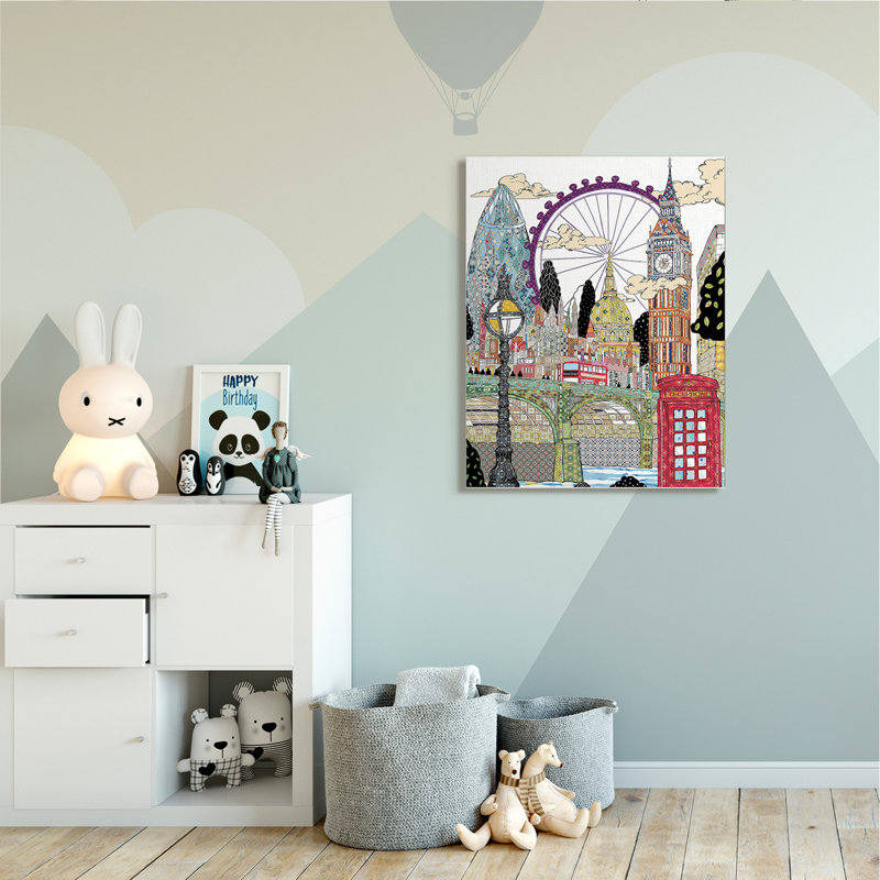 Ridgway, Londres, Angleterre, points complexes, motifs d'arabesques, art, H 48 po x l 36 po x P 1,5 po, Toile tendue