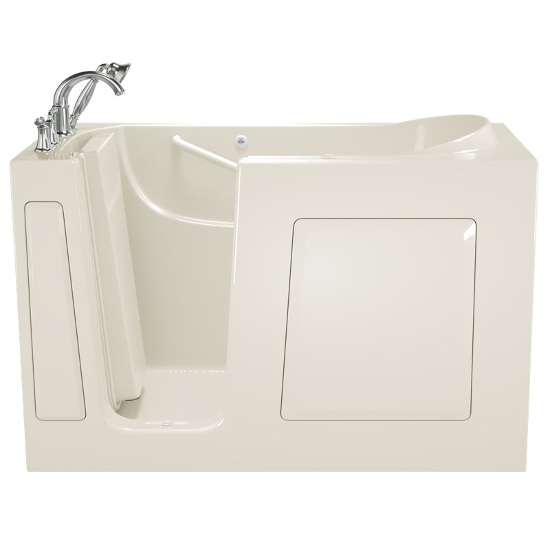 Baignoire à remous encastrée à gauche, série value, série jet de 60 po x 30 po, Biscuit