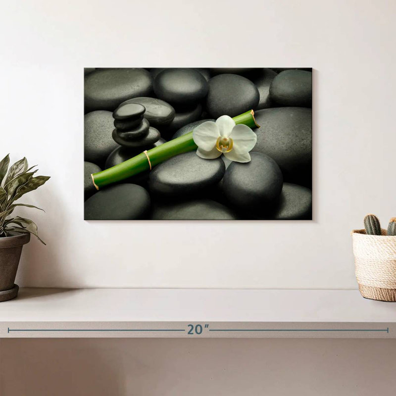 Motif floral de pierres zen Kerrick, H 20 po x l 30 po