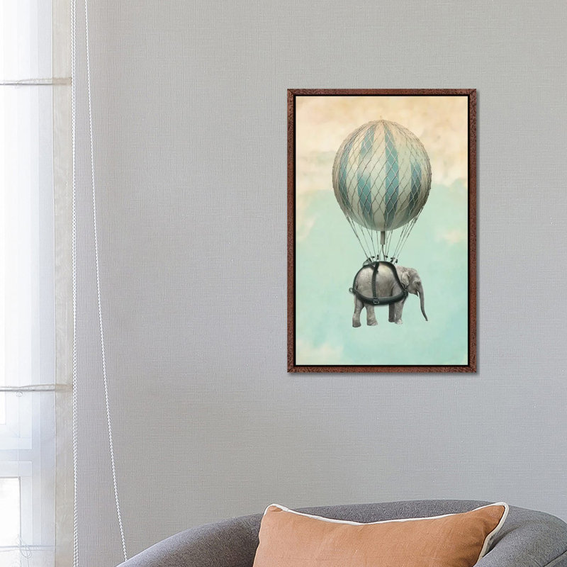 Jumbo I by Vin Zzep - Print on Canvas, Classic Brown Wood Framed, 66.04 cm H x 45.72 cm W