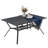 Dannilyn Rectangular Metal Outdoor Dining Table With Umbrella Hole , 55.1'' in. W 37.8'' in. D-613787574