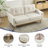 65.4" Wide Upholstered Soft Square Arm Sofa with Solid Wood Legs-967375326