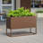 Large Metal Rectangular Planter With Shelves And Drainage Holes For Indoor/Outdoor Use, Perfect For Tall Plants, Flowers, Or Shrubs In High-Traffic Areas-691628536-691628422