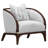 Houston Bouclé Accent Chair - Pebble Gray/Walnut