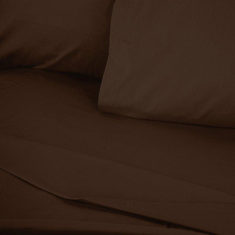 Premium Ranforce Quilt Cover, Dark Brown, 61 x 87 | 100% Cotton, 155 Thread Count, Button Closure | Machine Washable at 86°F, Soft & Durable Fabric for Ultimate Comfort in Any Bedroom Decor
