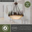 Luminaire suspendu en forme d'ours rustique en bronze bruni à 4 lumières de 24 po avec abat-jour en verre ambré Bozeman, luminaire suspendu pour table de salle à manger, cuisine, entrée, chambre à coucher, îlot, vestibule-38719415