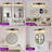 5-Light Bathroom Vanity Light with Clear Glass Shades for Vanity Mirror, Bathroom, or Bedroom-233754100-233754103