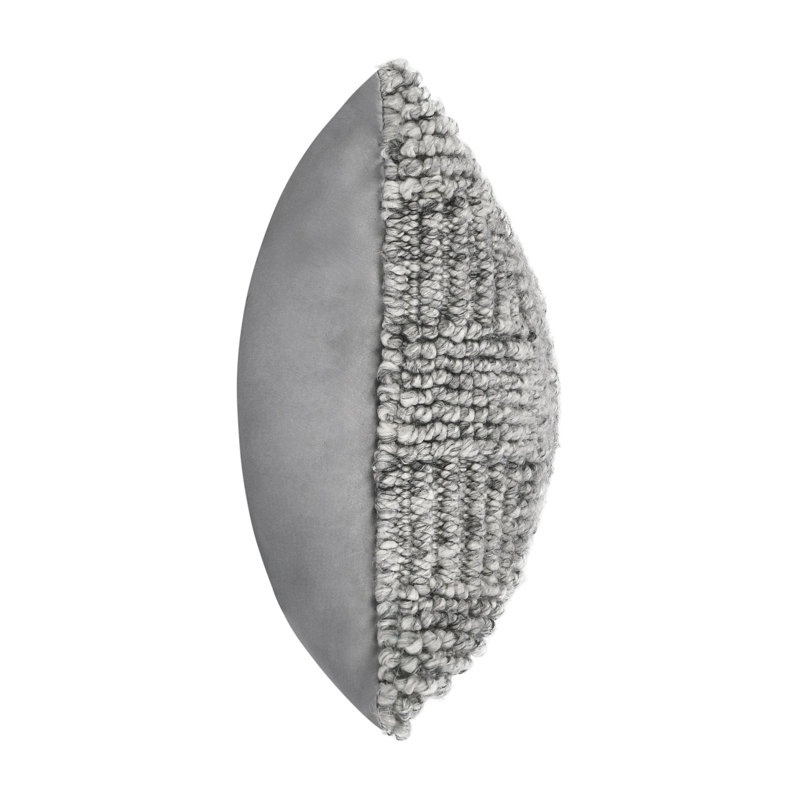 Vico Pillow Cover & Insert, 14" x 26", Rectangular, Gray 