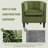Barrel-Shaped Upholstered Velvet Chair-176999434