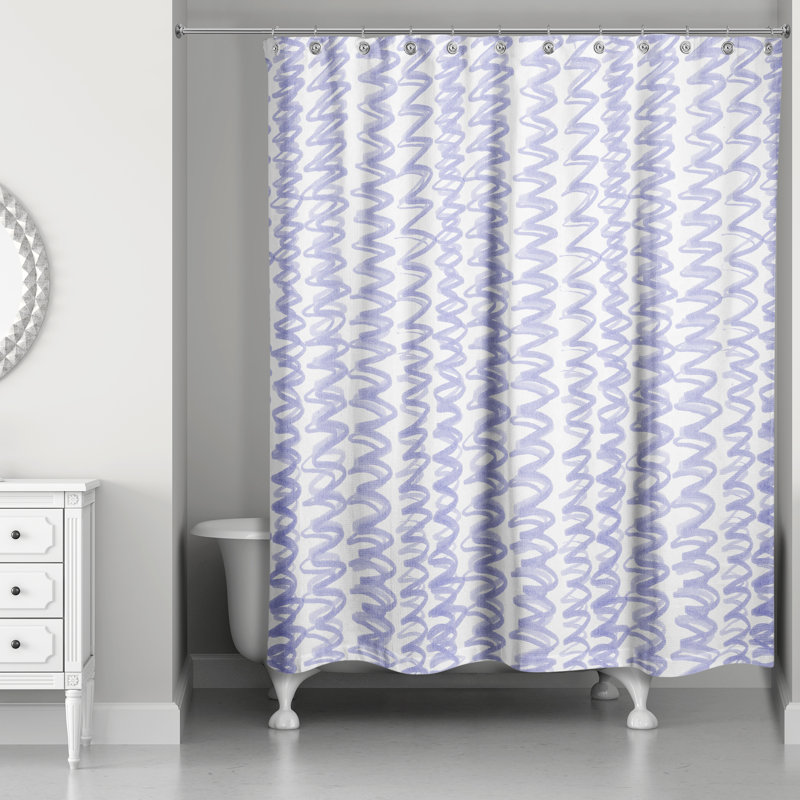 Rideau de douche Robertia, Bleu