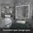 Seese 36'' W 30'' H Frameless LED Medicine Cabinet with Mirror and 3 Adjustable Shelves