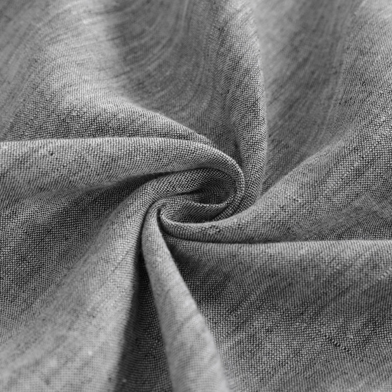 Paquet de 2 taies d'oreiller en lin 100% lin, fermeture des enveloppes infroissable et résistante aux taches 20 po x 26 po