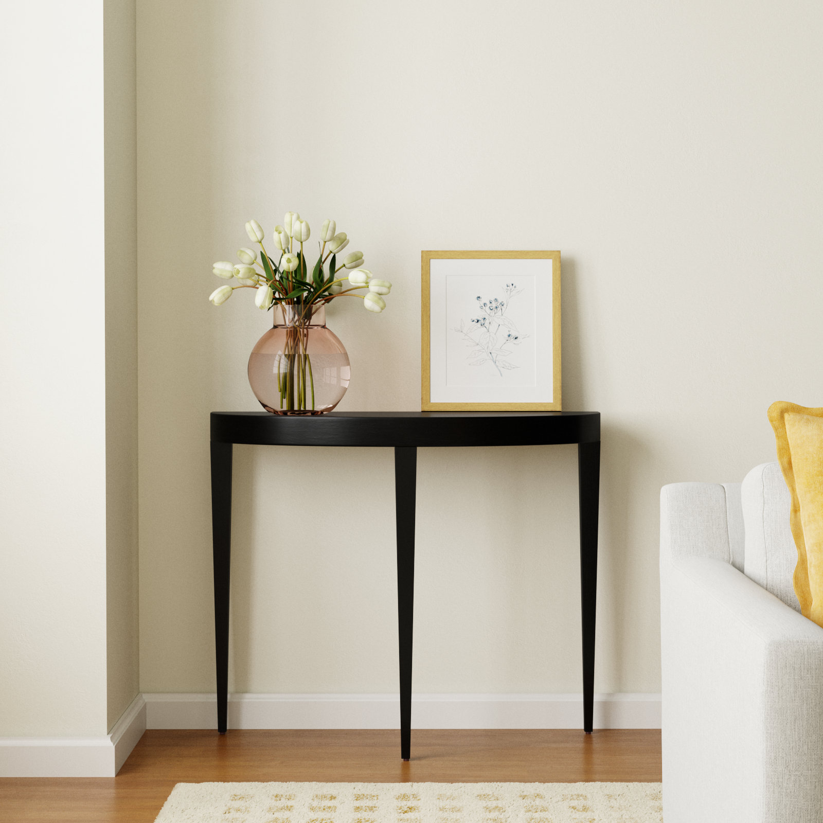 Kal 36" Console Table, Black