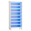 Armoire de rangement pour chaussures 28,35 po à 8 niveaux avec bande lumineuse DEL