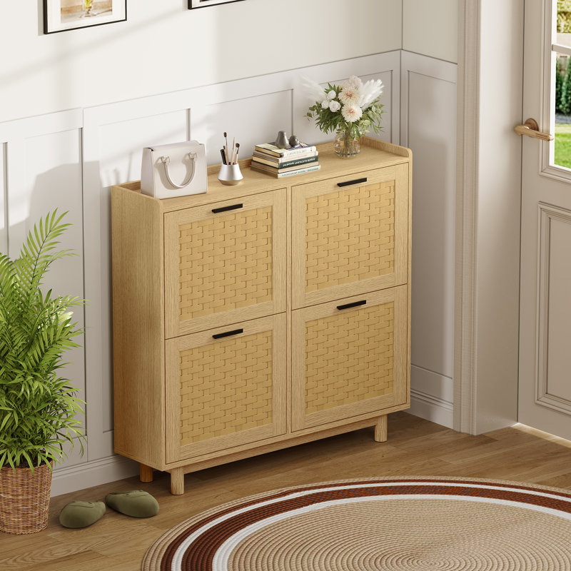 Shoe Storage, Natural Wood