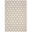 Tapis gris / blanc en laine tissé à plat à la main à motif géométrique New Ashford