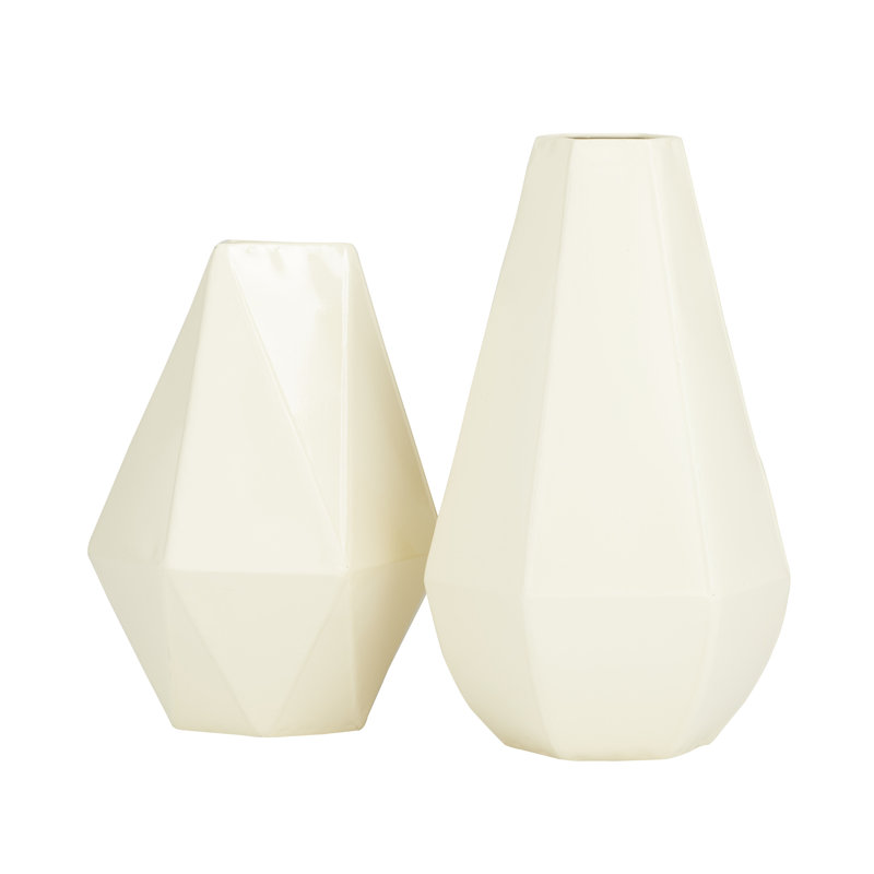 Ensemble de vases de table 2 pièces, Crème
