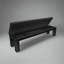 Banc de rangement en cuir véritable avec compartiment rabattable American Heritage Alta-86334848