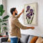 Purple Irises Study Botanical - Wrapped Canvas-1032612377-1032612378