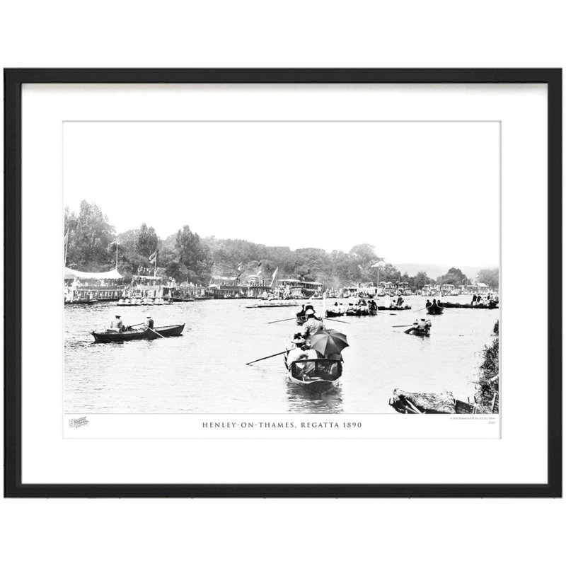 Henley On Thames, Regatta 1890 by Francis Frith - Single Picture Frame Print, 45cm H x 60cm W x 2.3cm D