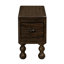 Table de bout en bois massif, table de bout rectangulaire étroite de 23,6 po avec tiroir, table de chevet rétro pour petits espaces, salon, chambre à coucher-635400445