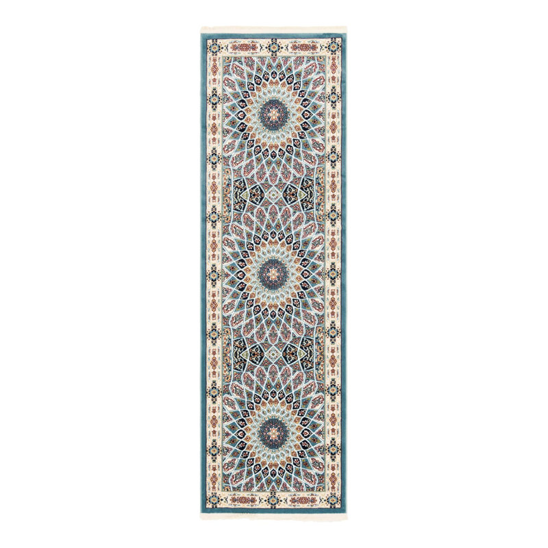 Tapis bleu Jackson Jackson, Tapis de couloir 2 pi x 8 pi, Blue
