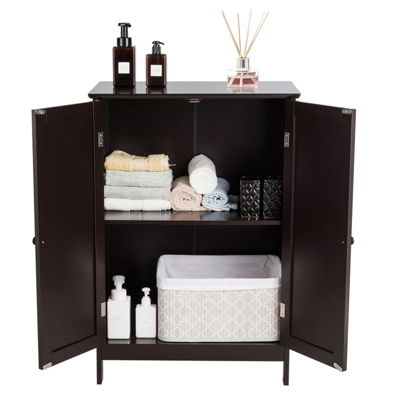 Rumaysah Freestanding Bathroom Cabinet, Brown