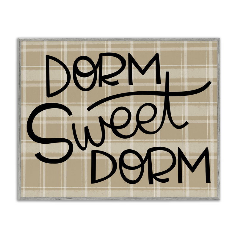 «Sweet Dorm on Plaid», estampe numérique, design par Mandy Ford Art + Illustration, H 16 po x l 20 po