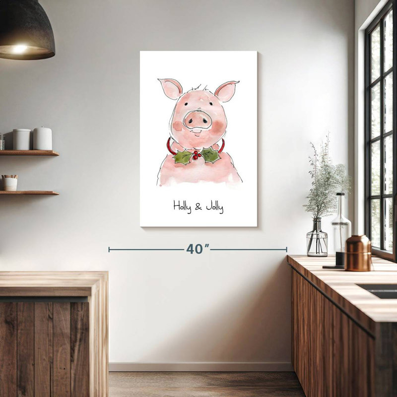 Cochon joyeux Lelend Holly, H 39 po x l 26 po