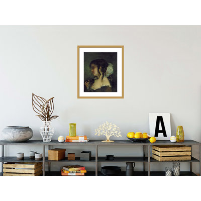«Reflection» par Gustave Courbet, impression giclée sur cadre