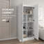 Armoire de rangement de 71 pouces de hauteur avec tablettes mobiles, portes à fermeture douce, armoire de rangement moderne pour l'organisation à la maison