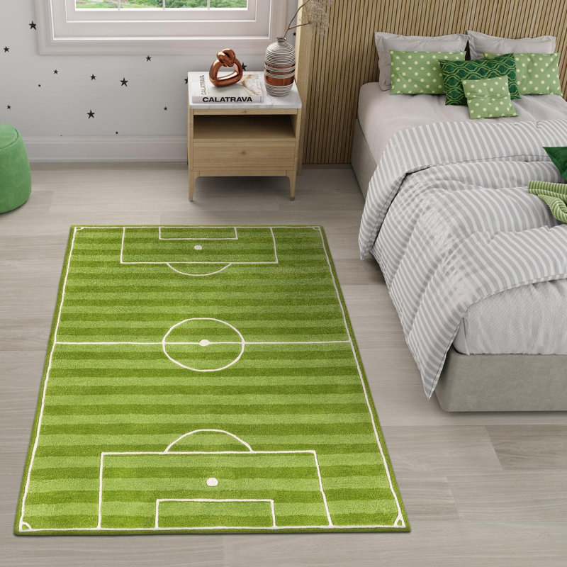 Tapis unique en laine pour enfants Playtime, Rectangle 10 pi x 14 pi 1 po