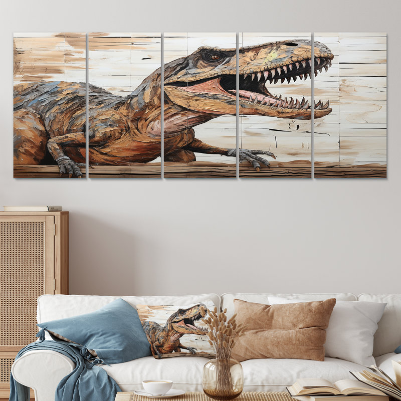 Ensemble d'art mural brun 5 pièces, H 28 po x l 60 po
