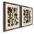 Papier, cadre noyer