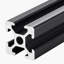 4 rails linéaires en aluminium anodisé à extrusion en T de 47,2 po (1200 mm) à 4 rainures en T-125869619